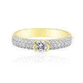 18K IF (D) Diamond Gold Ring (Annette)
