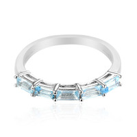 Sky Blue Topaz Silver Ring