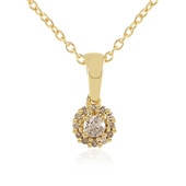 I3 Champagne Diamond Silver Necklace