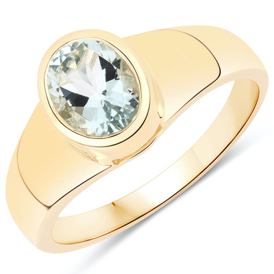 14K Aquamarine Gold Ring