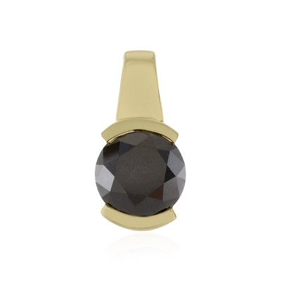 9K Black Diamond Gold Pendant