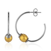 Freshwater pearl Silver Earrings (MONOSONO COLLECTION)