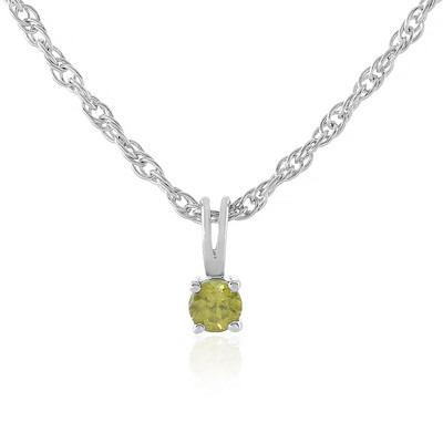Sphene Silver Necklace
