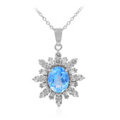 INDIGO BLUE TOPAZ Silver Necklace