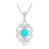 Sleeping Beauty Turquoise Silver Necklace (Dallas Prince Designs)