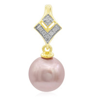 9K Pink Ming Pearl Gold Pendant