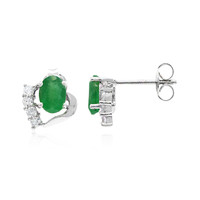 Bahia Emerald Silver Earrings