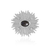 Black Star Sapphire Silver Pendant (MONOSONO COLLECTION)
