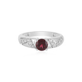 Raspberry Rhodolite Silver Ring