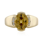 9K Yellow Zircon Gold Ring