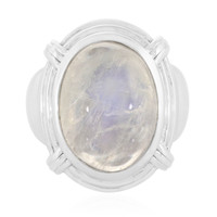 Rainbow Moonstone Silver Ring (Memories by Vincent)