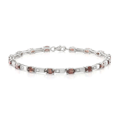 Red Zircon Silver Bracelet (Cavill)
