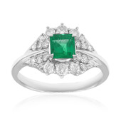 AAA Zambian Emerald Platinium Ring (CIRARI)