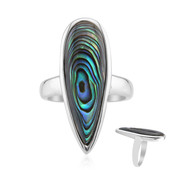 Abalone Shell Silver Ring (MONOSONO COLLECTION)