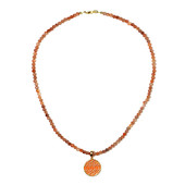 Sunstone Silver Necklace (Riya)