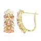 18K Unheated Padparadscha Sapphire Gold Earrings (AMAYANI)