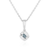 I2 Blue Diamond Silver Necklace