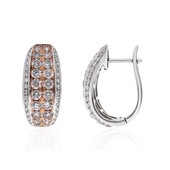 18K I1 Pink Diamond Gold Earrings (CIRARI)