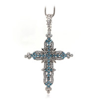 Swiss Blue Topaz Silver Necklace (Dallas Prince Designs)
