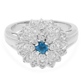 Royal Blue Apatite Silver Ring