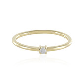 9K Flawless (F) Diamond Gold Ring