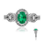 AAA Zambian Emerald Platinium Ring (CIRARI)
