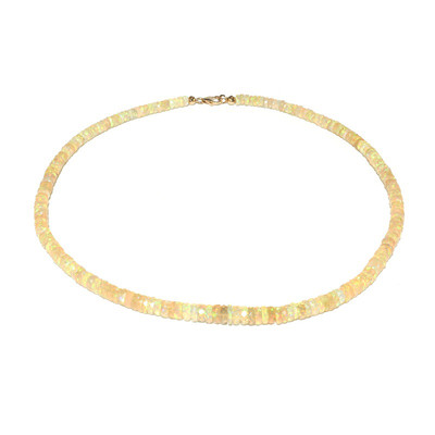18K AAA Welo Opal Gold Necklace (AMAYANI)