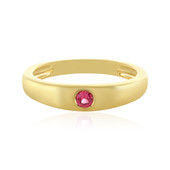Pink Spinel Silver Ring