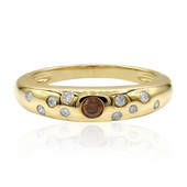 9K VS1 cognac diamond Gold Ring (Annette)