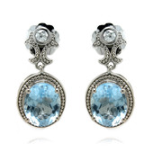 Sky Blue Topaz Silver Earrings (Dallas Prince Designs)