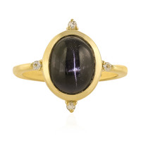 Indian star diopside Silver Ring