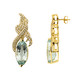 14K AAA Brazilian Aquamarine Gold Earrings (de Melo)