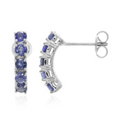 Kanchanaburi Sapphire Silver Earrings (Cavill)