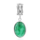 Green Agate Silver Pendant (Nan Collection)