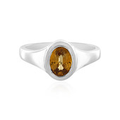 Mandarin Garnet Silver Ring