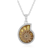 Ammonite Silver Necklace