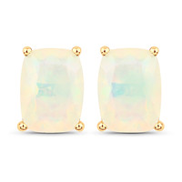14K Welo Opal Gold Earrings