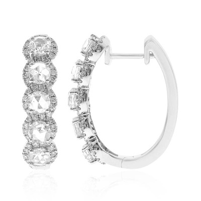 14K SI1 (H) Diamond Gold Earrings (CIRARI)