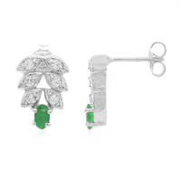 Bahia Emerald Silver Earrings