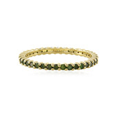 9K I4 Green Diamond Gold Ring