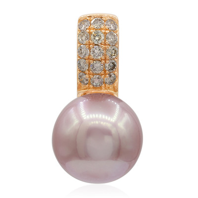 9K Pink Ming Pearl Gold Pendant