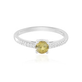 Yellow Tanzanite Silver Ring